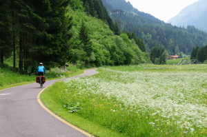 Radweg im Trentino