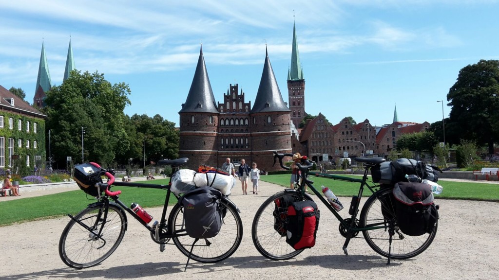 Zwischenstopp auf der Radreise in Lübeck - unverkennbar!