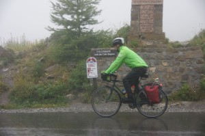 Col de Vars im Regen und Nebel